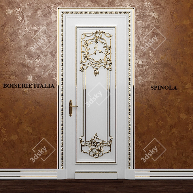 Elegant Classic Doors by Boiserie Italia 3D model image 1