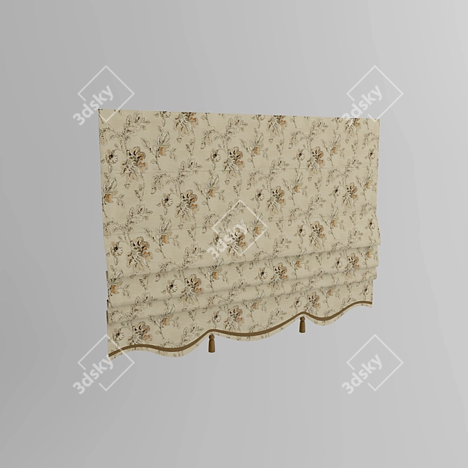 Roman Elegance Blind 3D model image 1