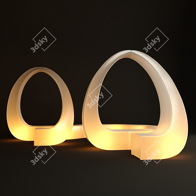 Vondom AND: Versatile Outdoor Bench & Light 3D model image 1