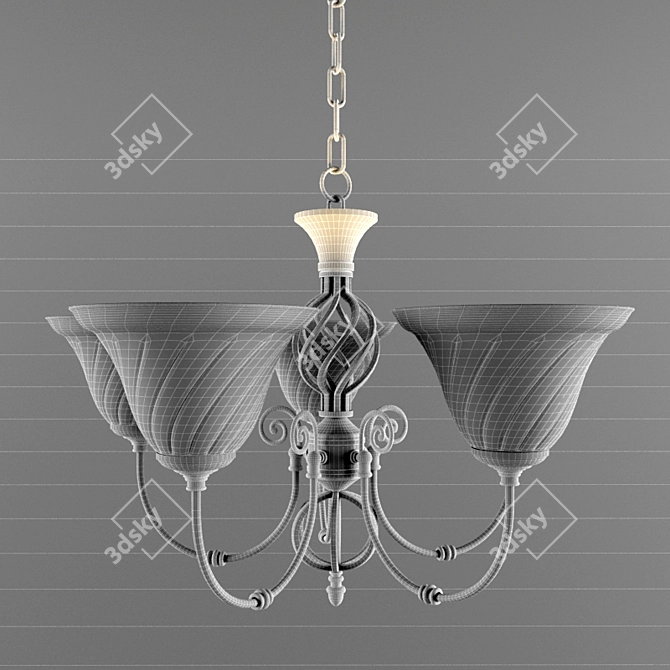 Zanzibar Decorative Classic Suspension Lamps 3D model image 2