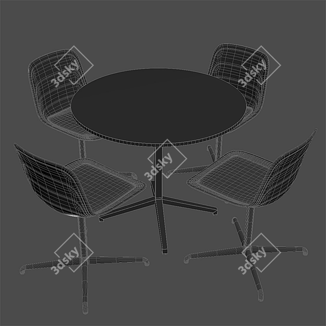 Grade Chair + Archal Table X: The Perfect Combination 3D model image 2