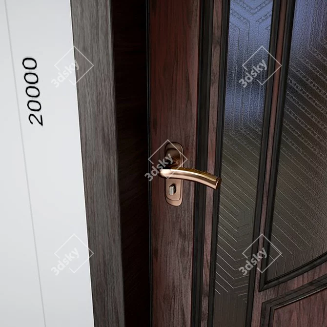 Modern Room Door 3D model image 2