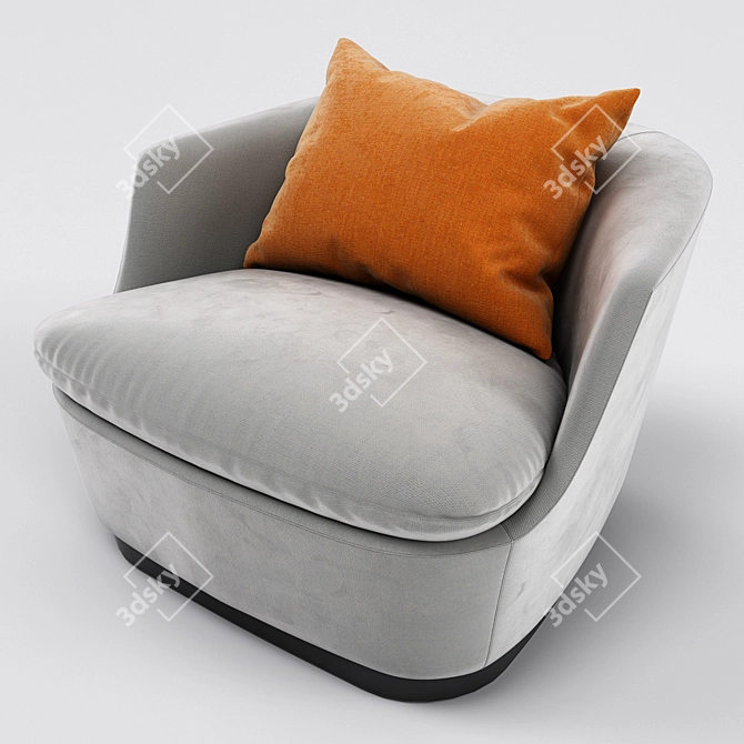 Elegant Orla Armchair: Luxurious Comfort 3D model image 2