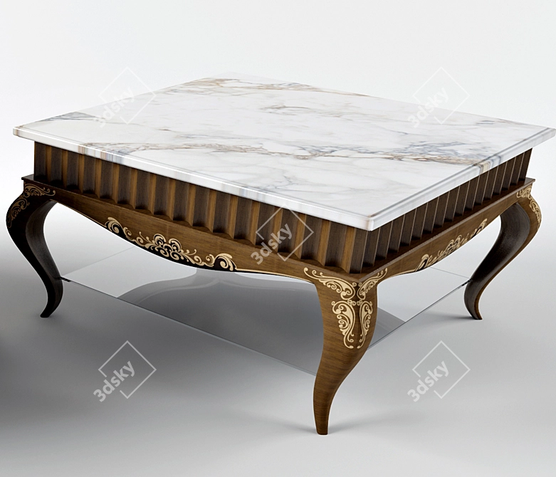 Custom Coffee Table: Personalized & Stylish 3D model image 1