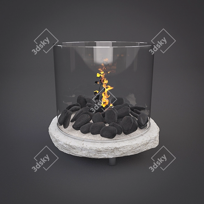 Planika Decor Bio Fireplace 3D model image 1