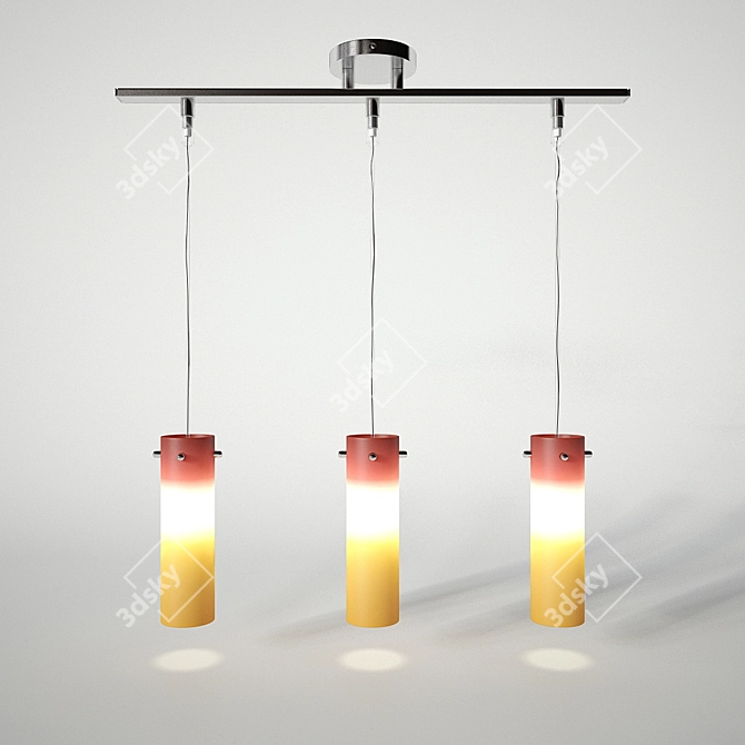 Elegant Chandelier by Candellux 3D model image 1