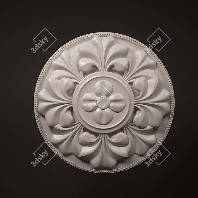 Classic Ceiling Outlet 3D model image 1