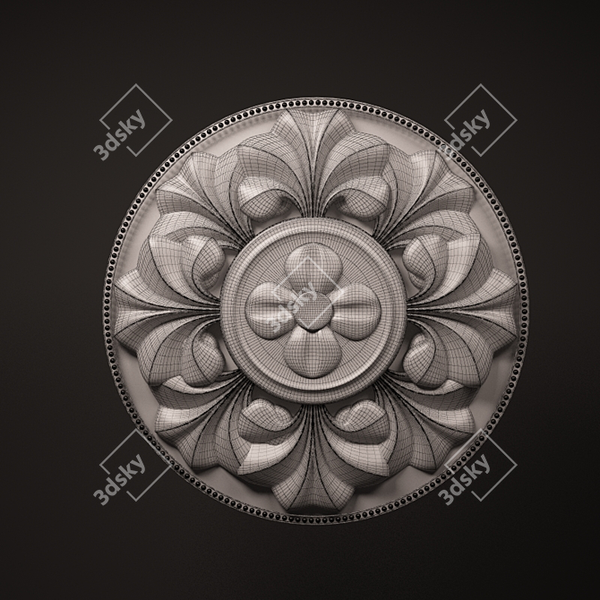 Classic Ceiling Outlet 3D model image 2