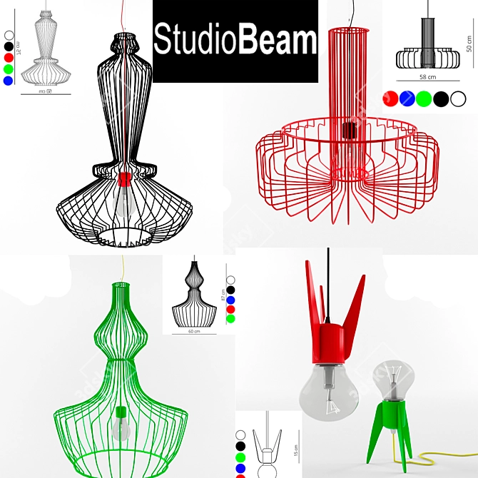 Illuminate Your Space with Studio Beam 3D model image 1