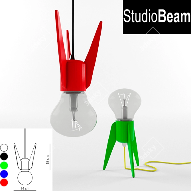 Illuminate Your Space with Studio Beam 3D model image 2