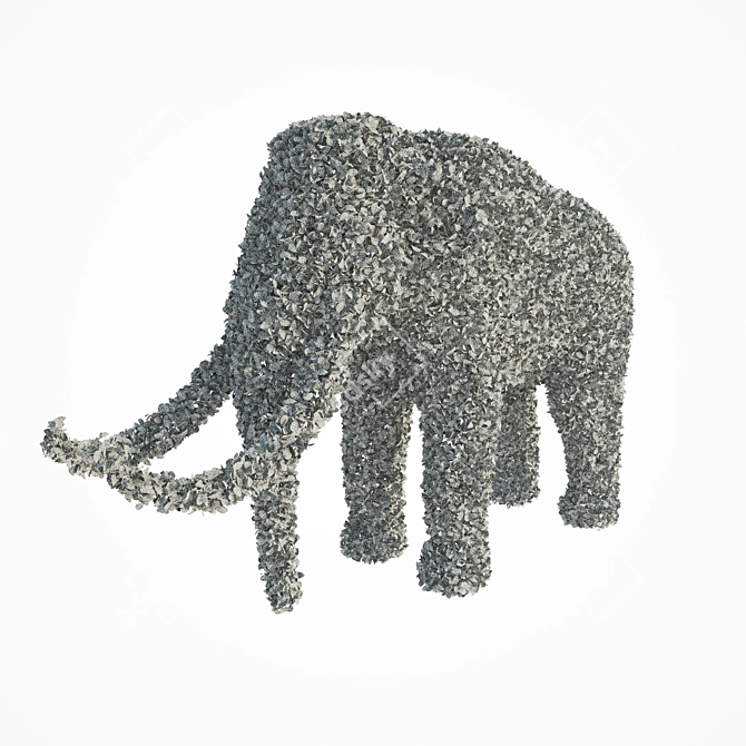 Majestic Mammoth Topiary 3D model image 3