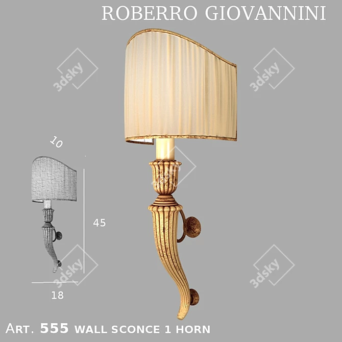 ROBERTO GIOVANNINI Artistic Sconces 3D model image 1