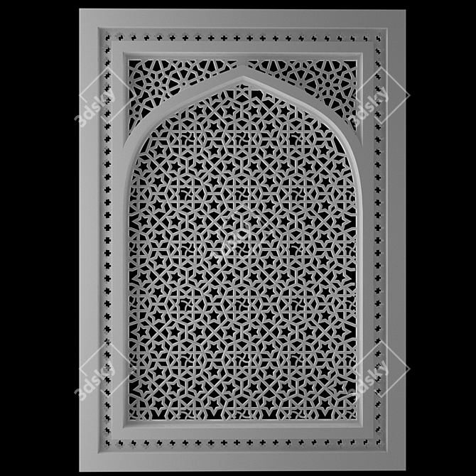 Elegant Texture Pattern Tiles 3D model image 1