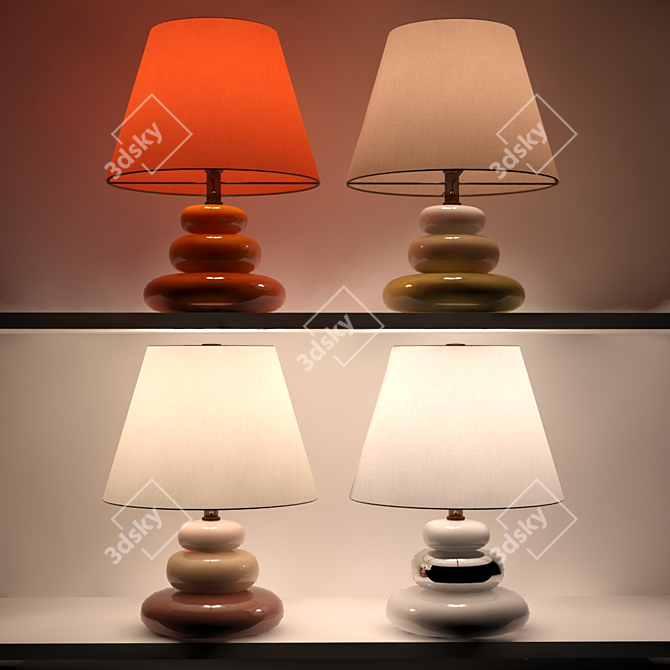 Ness Hoff Table Lamp - 4 Colors, 15,404 Triangles 3D model image 2