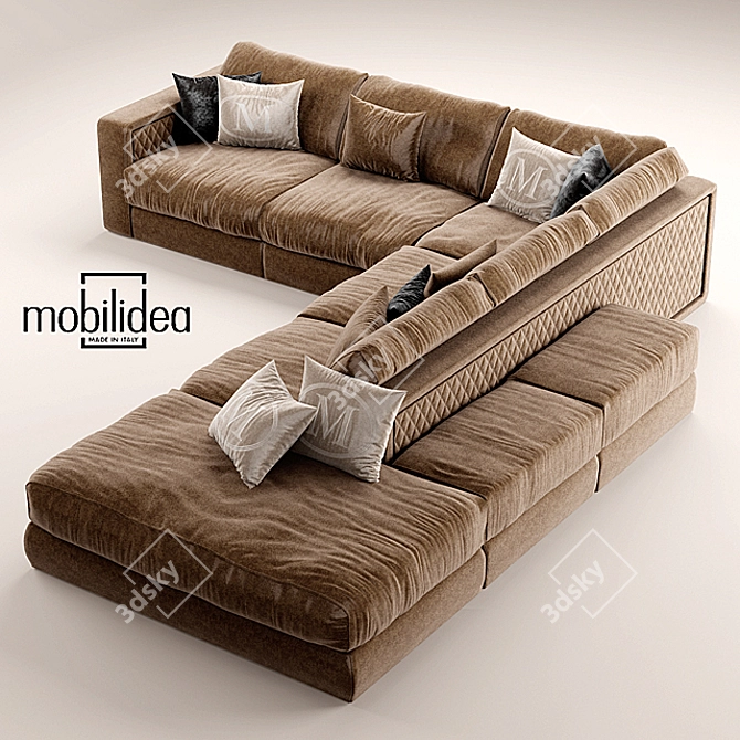 Title: Modern Thomas Sofa by Mobilidea 3D model image 1