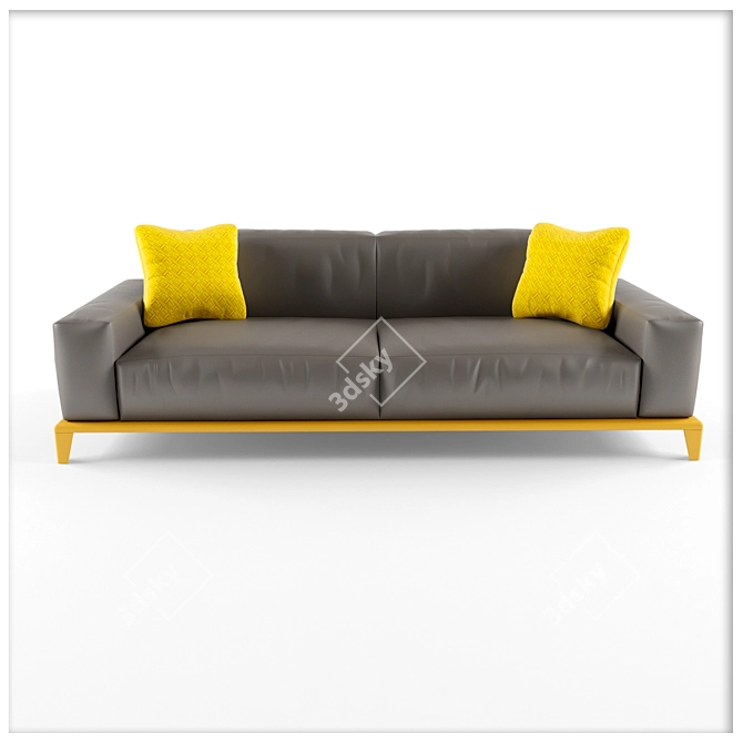 Sophisticated Nicoline Sofa 3D model image 2