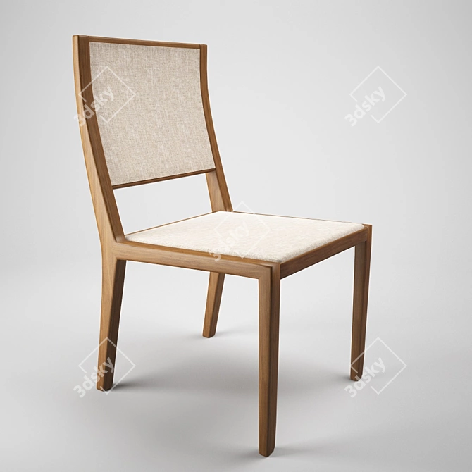 Modern Dining Chair. 3D model image 1