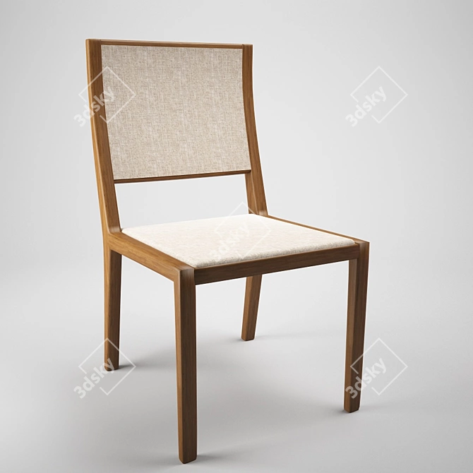 Modern Dining Chair. 3D model image 2
