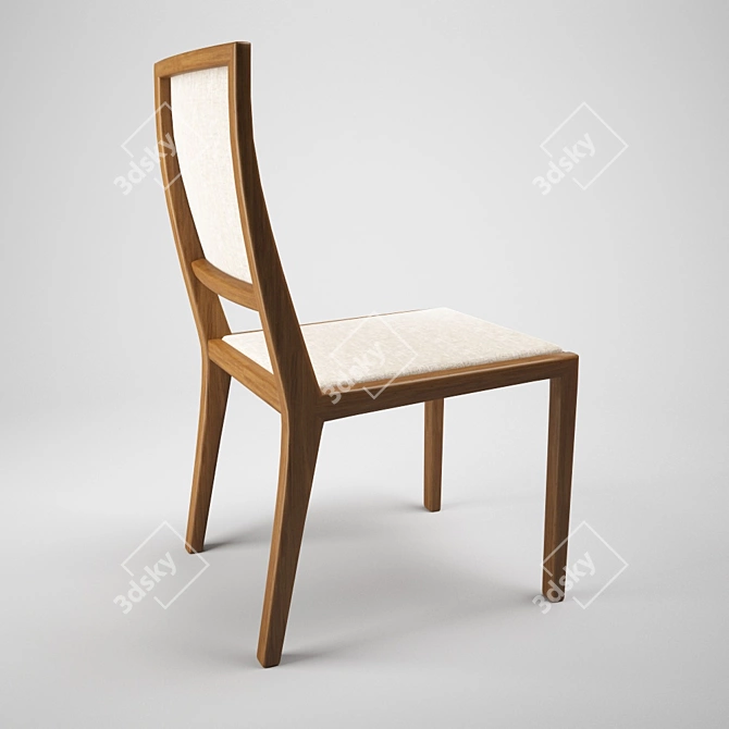 Modern Dining Chair. 3D model image 3