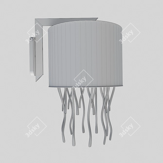 Medusa Art Wall Sconce 400mm 3D model image 2