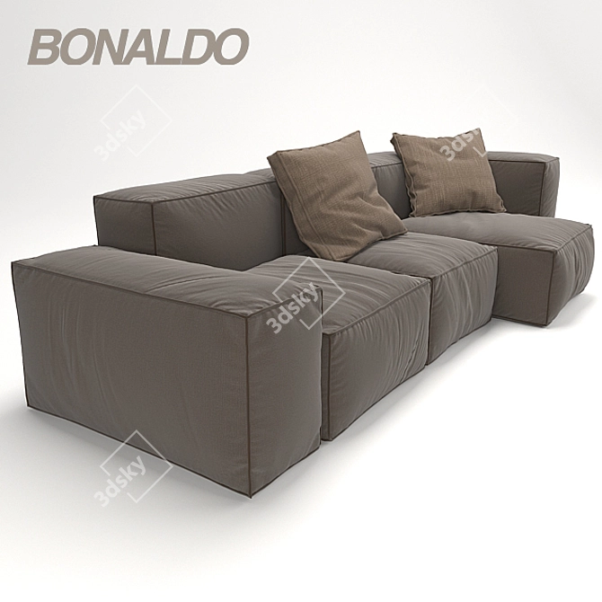 Bonaldo Sofa: Minimalist Elegance 3D model image 1