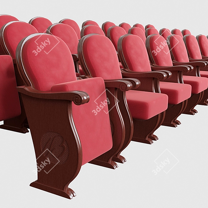 Triangular Turbopowered Theater Seating 3D model image 2