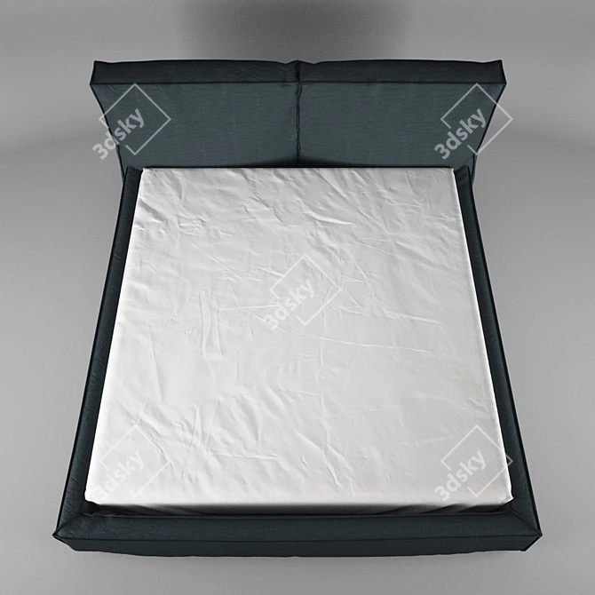 Bonaldo Fluff Bed - Complete Bedding Set 3D model image 3
