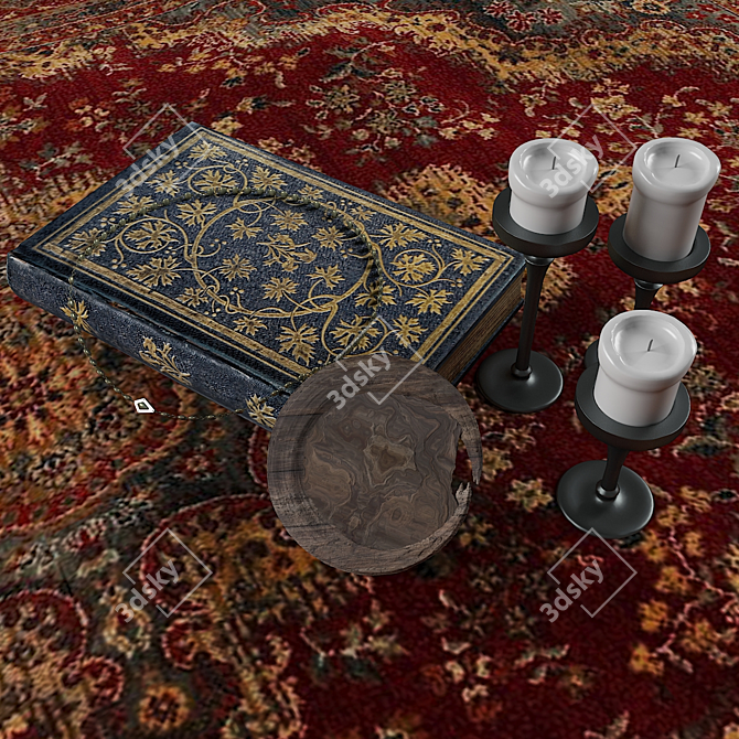 Exquisite Oriental Rug Collection 3D model image 2
