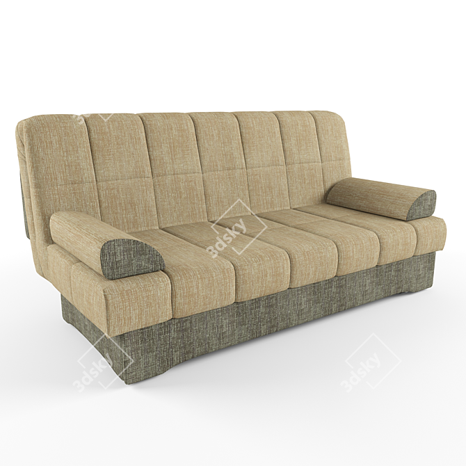 Accordion Sofa: Medial Manufacturing 3D model image 1