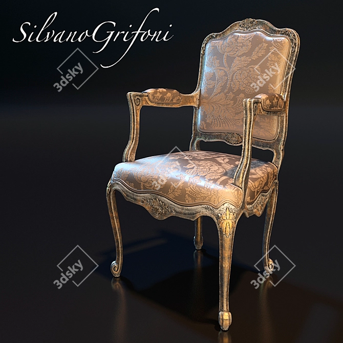 Luxury Silvano Grifoni Chair 3D model image 1