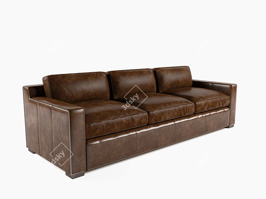 Elegant Comfort Sofa 3D model image 1