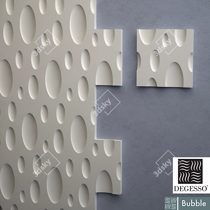 Innovative Degesso Bubble 3D Panels 3D model image 1