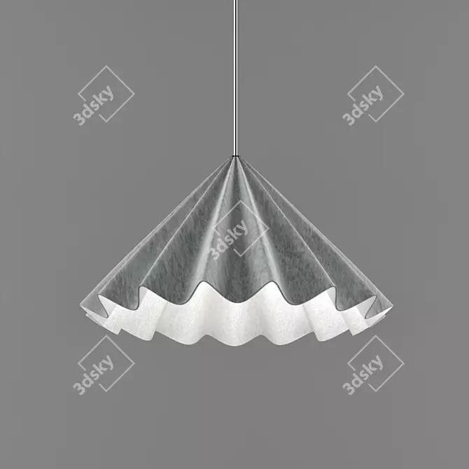 Elegant Motion Pendant 3D model image 1