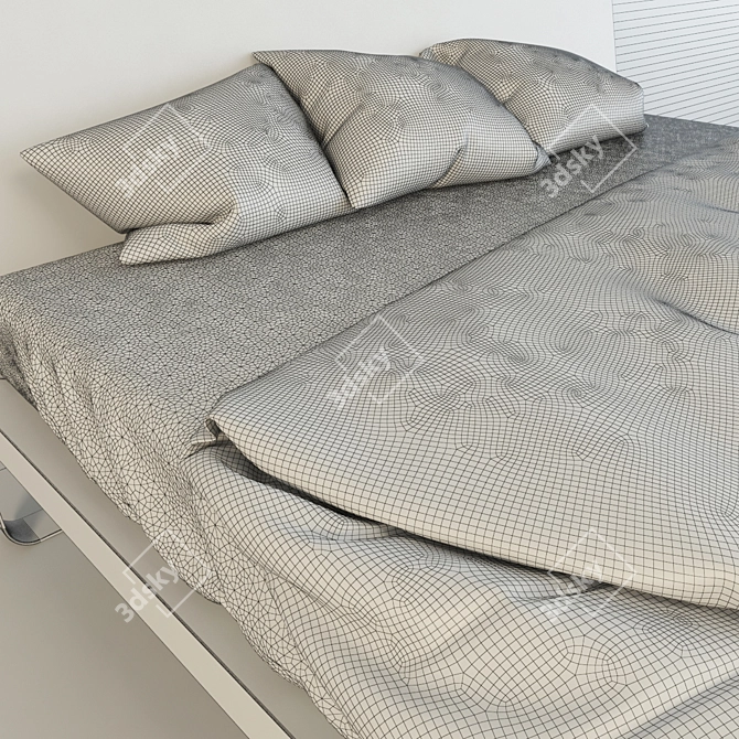 Jesse Letti Bed - Italian Design 3D model image 3