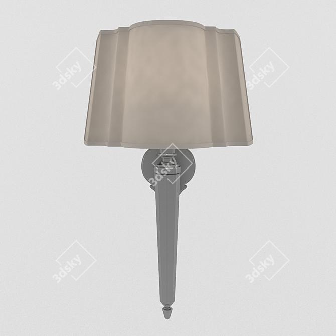 Elegant Crystal Table Lamp 3D model image 1