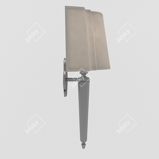 Elegant Crystal Table Lamp 3D model image 3