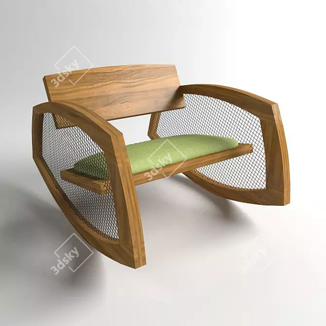 Comfort Rocker: The Perfect Place to Relax 3D model image 1