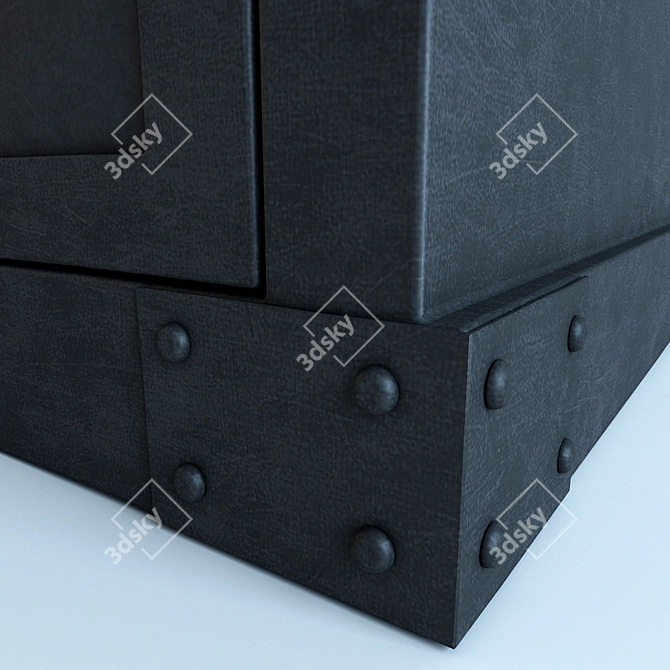 Industrial-Style Cabinet: 53x42x77cm 3D model image 3