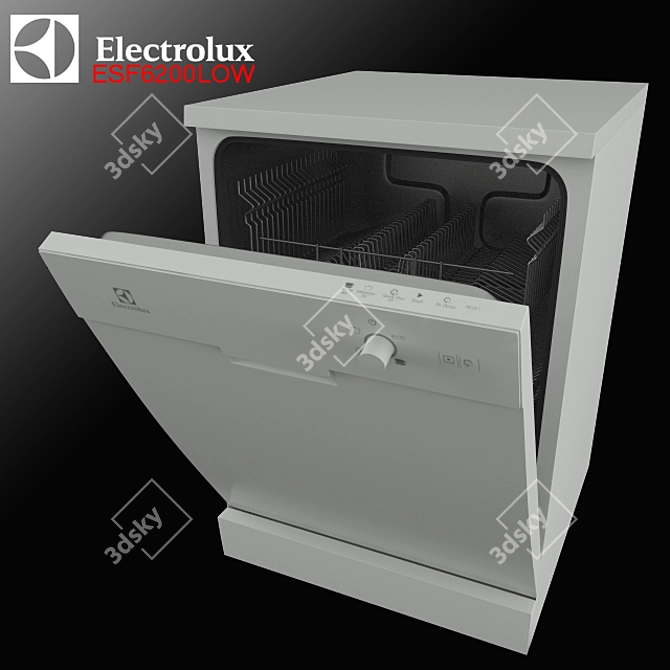 Efficient Electrolux ESF6200LOW Dishwasher 3D model image 1