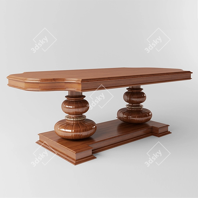 Classic Table Chair 3D model image 2