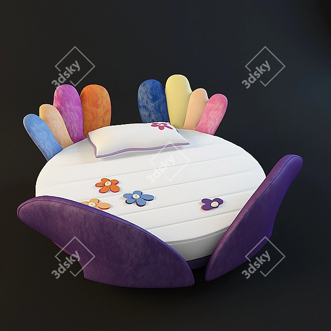 Viola Baby Letto Bed - Il Loft 3D model image 1