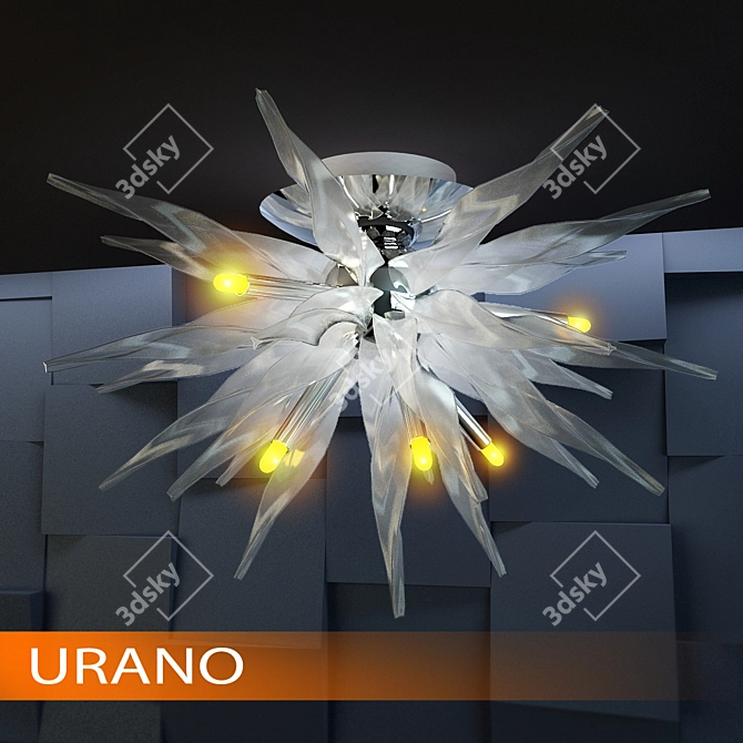 Urano Lighting Chandelier - Elegant and Stylish 3D model image 1