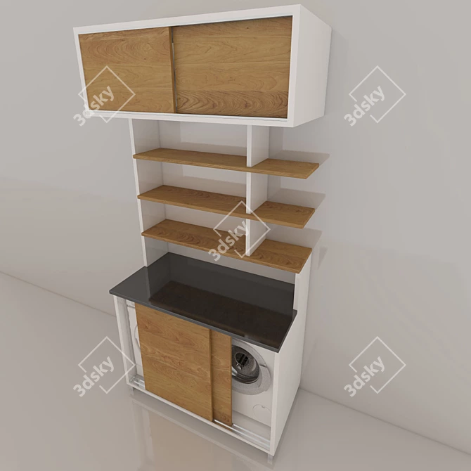 Sleek Bath Organizer 3D model image 2