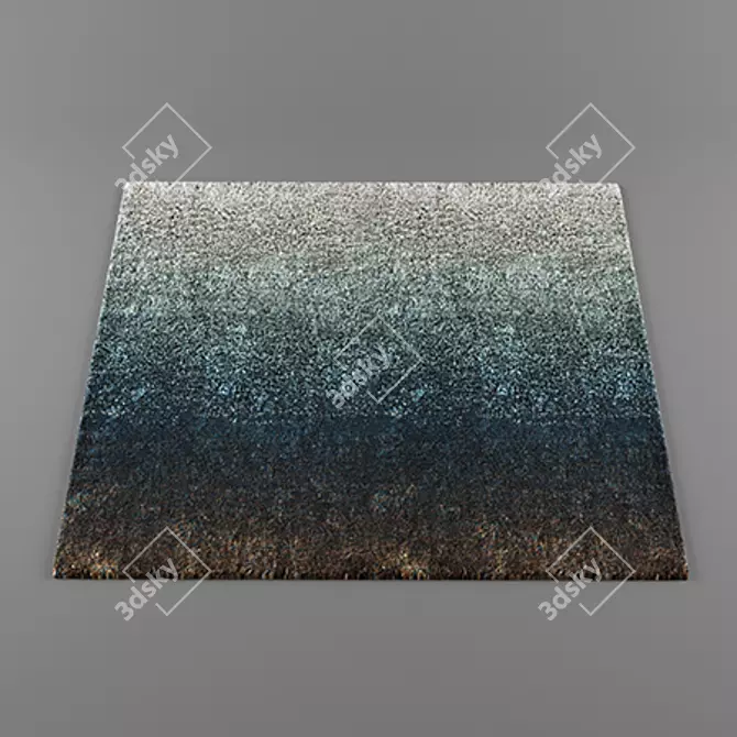 Vibrant Dibbets Rainbow Rugs 3D model image 2