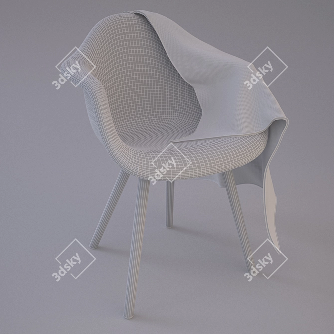 Cosy Comfort Custom Chair 3D model image 2