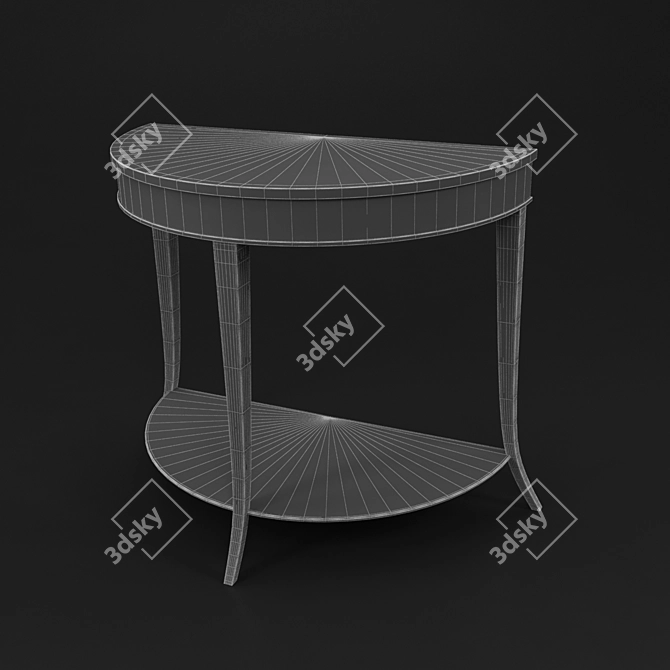 Baker Hampton  Accent Table 3D model image 3