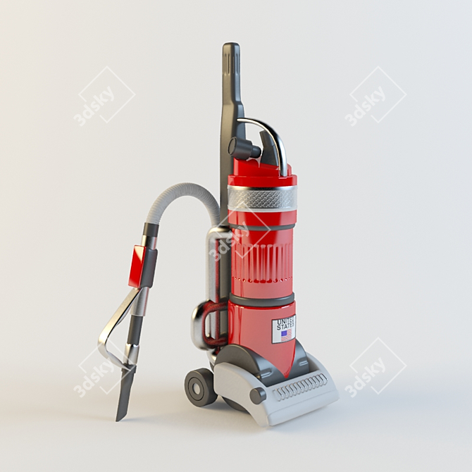 Efficient Home Vacuum Cleaner 3D model image 1