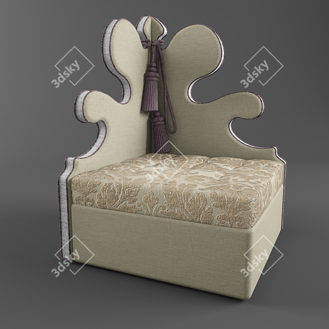 Luxury Belisaire Chair: Italian Elegance 3D model image 2