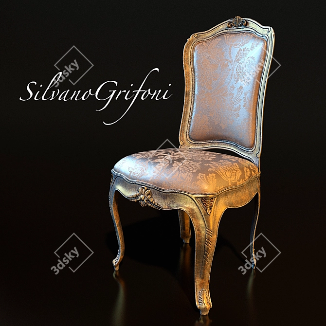 Elegant Salvano Grifoni Chair 3D model image 1