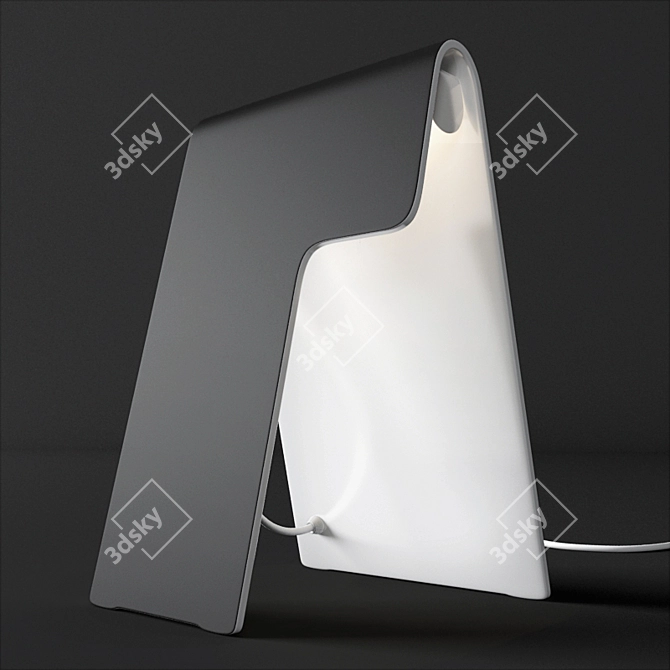 Elegant Mesh Table Lamp 3D model image 1